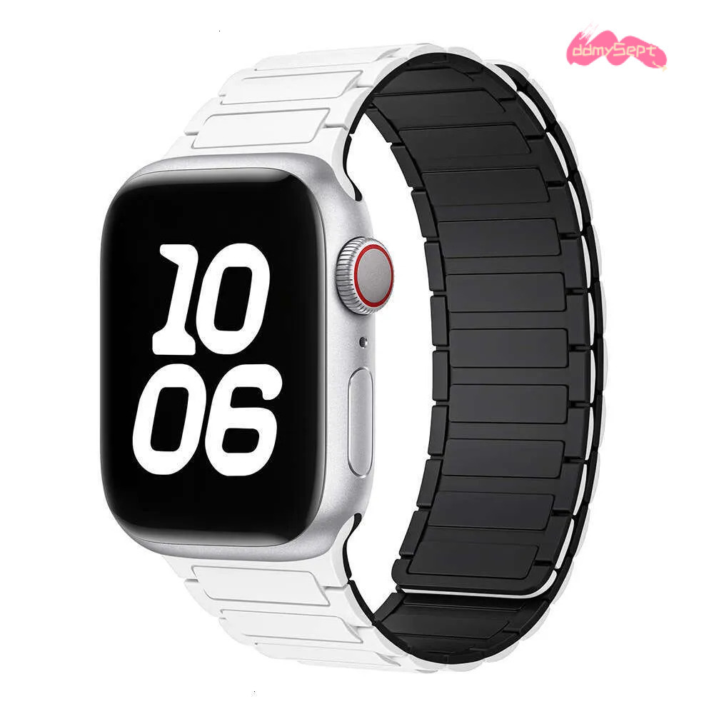 Same Style Compatible with S9 iWatch 10 Strap Apple Watch 8 Magnetic Silicone Ultra ddmysept