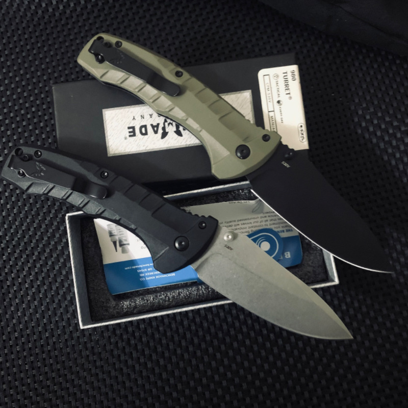 Multi-functional BM980 Outdoor Knife, Stainless Steel Folding Blade Knife, for Outdoor Adventure, Rescue, Hunting, Multitools