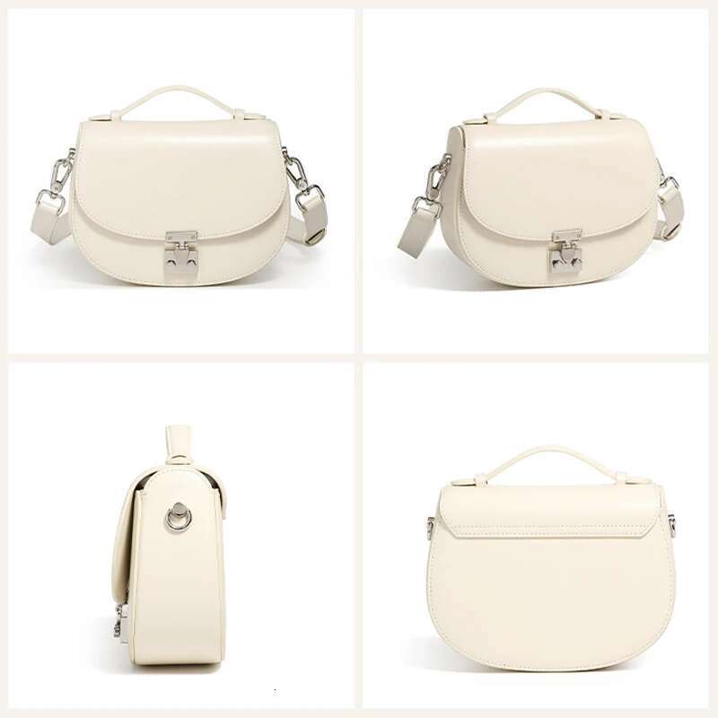 Designer Bag 2025 Summer New Girls Designer Shoulder Messenger Handbag Women Casual Retro Joker Crossbody Ladies Buckle Small Saddle Bag Luxury Bag