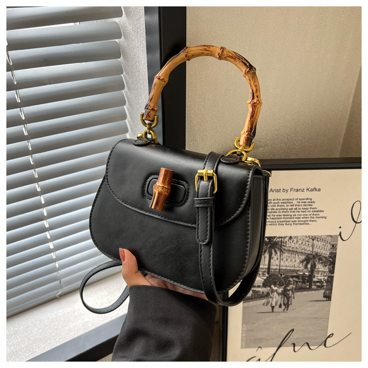 New Minimalist Series Designer Women's Bamboo Tote Bag 2025 Free Shipping Women's Designer Bag High-quality Fashionable Single Shoulder Cros