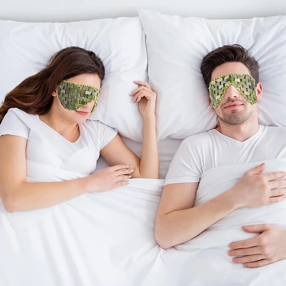 Cooling Jade Eye Mask Massager Natural Jade Eye Mask Eye for Eye Relax Sleep Massager Mask Tools Mask Care Stone Face Sleep 250418