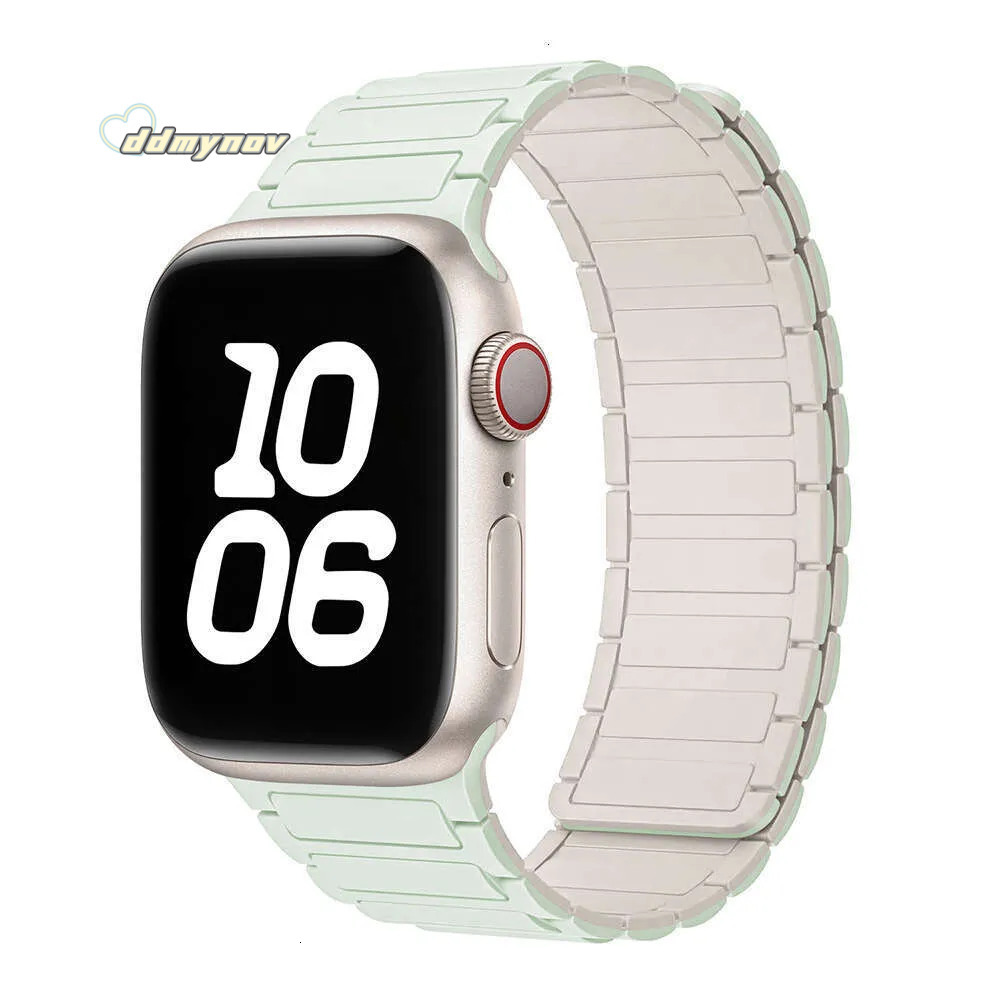 Same Style Compatible with S9 iWatch 10 Strap Apple Watch 8 Magnetic Silicone Ultra ddmynov