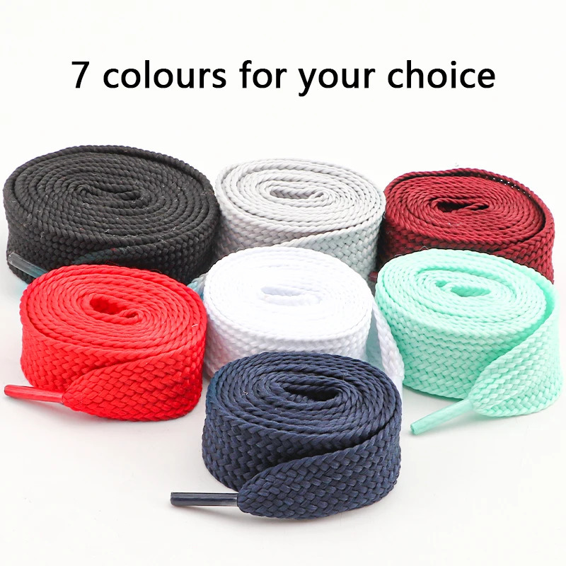 Sneakers Flat Shoelaces Fashion Rope Shoelace 25cm Wider Laces for Shoes 100/120/140/160CM Shoes Accessories 1Pair251120