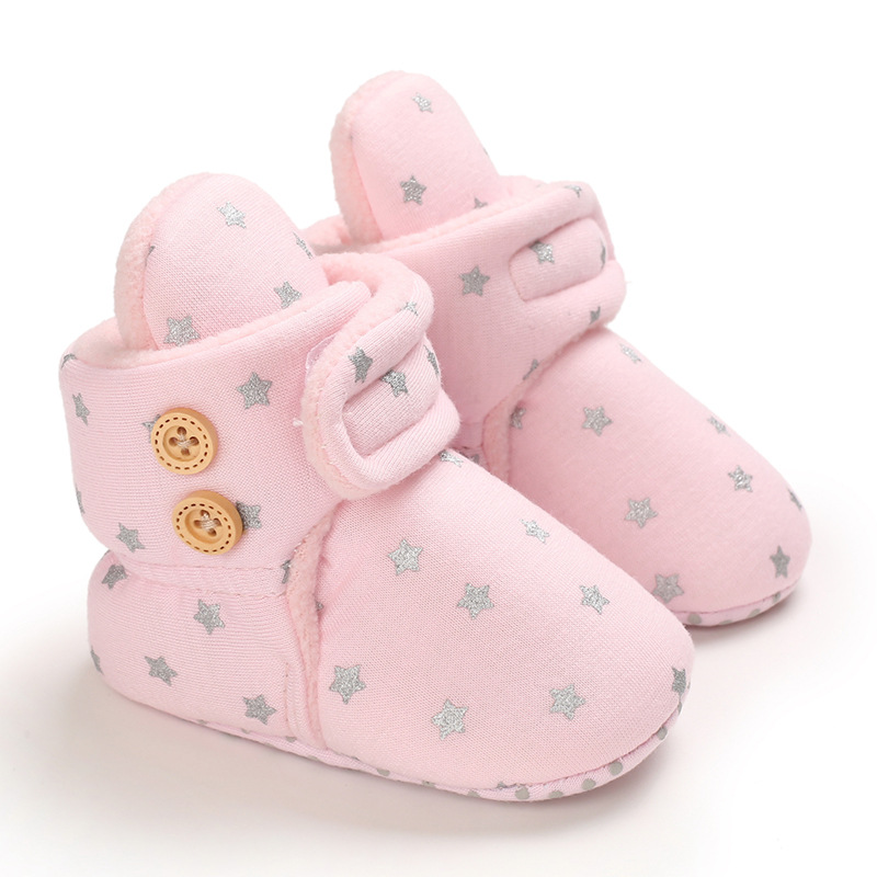 Newborn Baby Socks Shoes Boy Girl Enfant Toddler First Walkers Booties Cotton Comfort Soft Anti-slip Warm Infant Crib Shoes 0-18 Months K0479