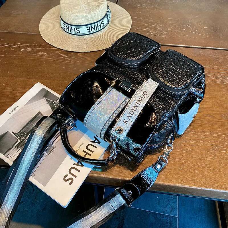 Women High Quality Backpack 2021 Fashion Girl Schoolbag Female Snake Pattern Leather Shoulder Bags Ladies Daily Travel Backpacks