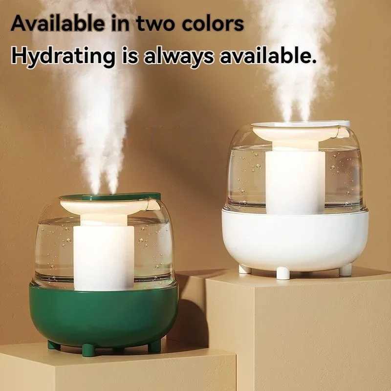 Xiaomi New 5L large capacity humidifier USB double fog spray low noise insufficient sleep sufficient light essential oil diffuser Y250422