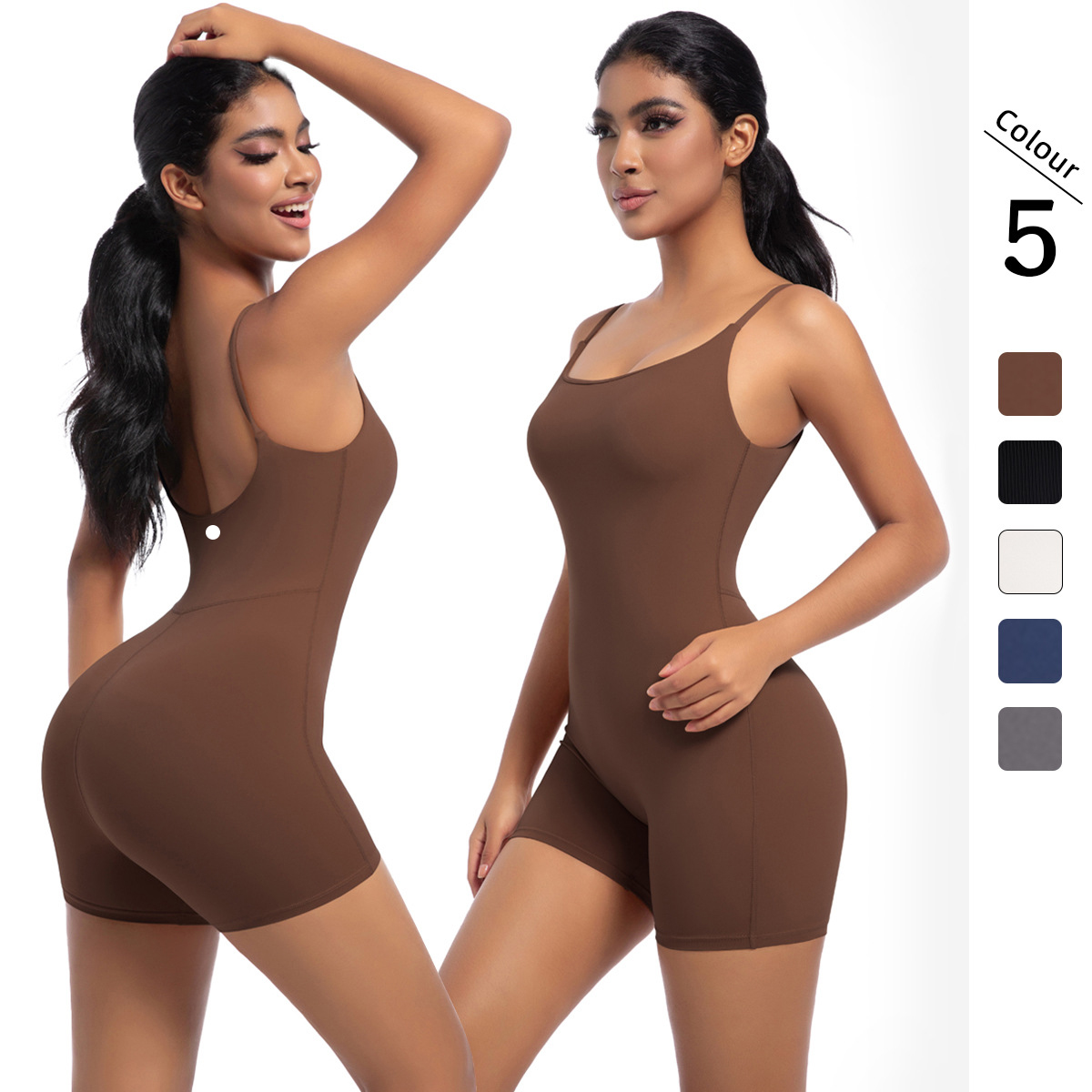 2025 New designer jumpsuit women nude zipper short sleeved shorts Leggings Yoga Outfit jumpsuit pants women's dance fitness tight alosets sports jumpsuit