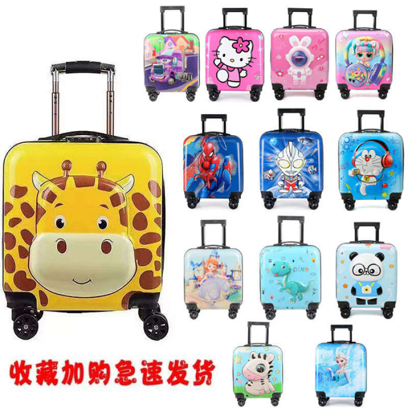 New Cartoon Children's Trolley Case for Boys and Girls, No Check in Password Box, 18 inch, 20 inch Boarding Travel Box