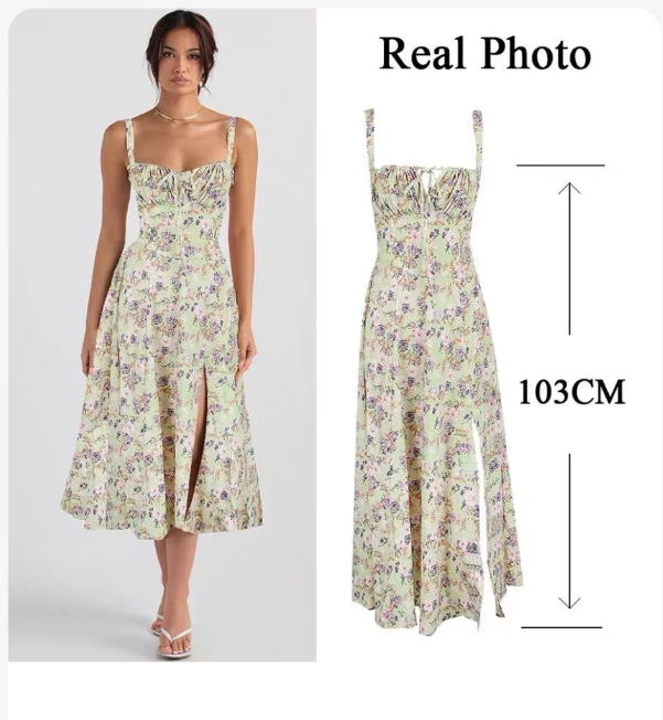 2025 new fashion classic suspender summer temperament dress