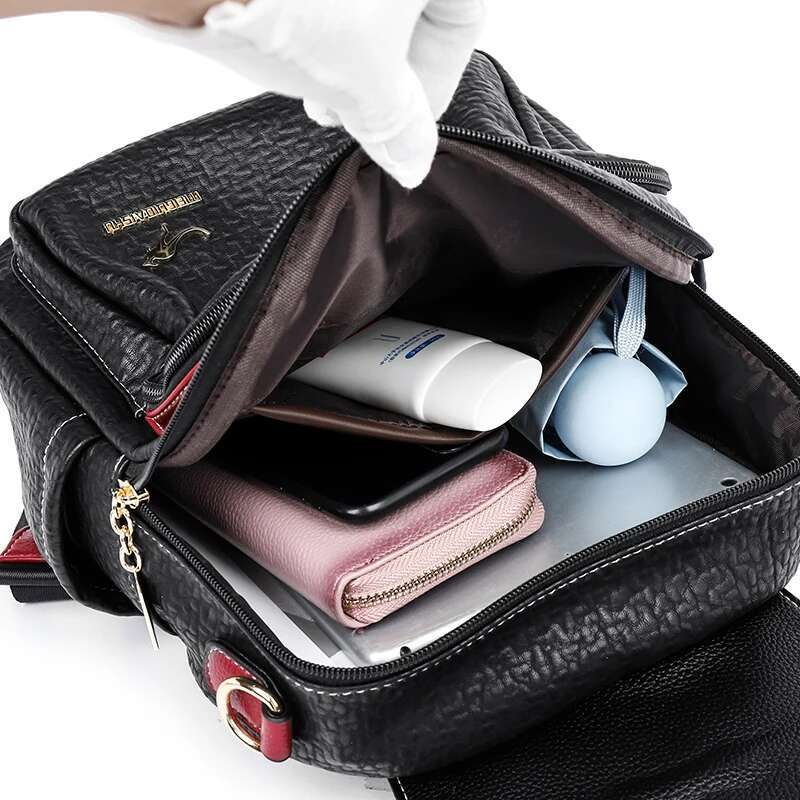 Fashion Backpack Women Pu Leather Back Pack Ladies Travel Rucksacks Cute Shoulder Bags Designer Large School Bag For Girls