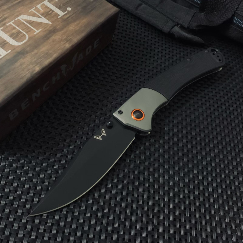 BM 15080 Folding Pocket Knife Damascus Blade Sourwood / G10 Handle Hunting Knife Outdoor EDC Camping Survival Tactical Tools