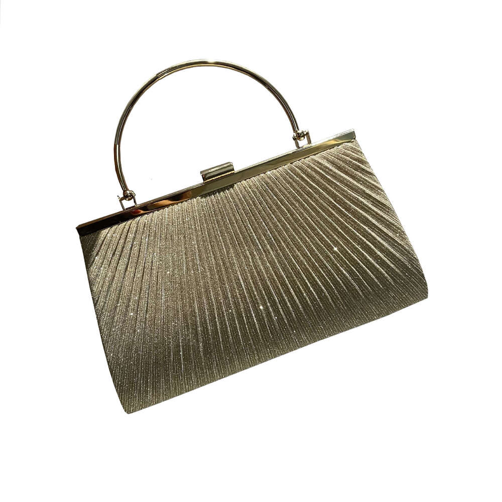 New Folded Shiny Evening Handbag, Mobile Phone Women's Banquet Qipao Dress Bag, KTV Princess Bag