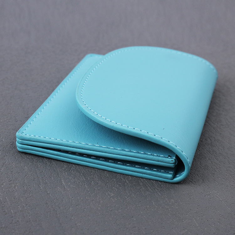 Designer Wallet New Simple Solid Color Flip Change Magnetic Buckle Double Union Travel Business Card Storage Bag Luxury Wallet Key Pouch