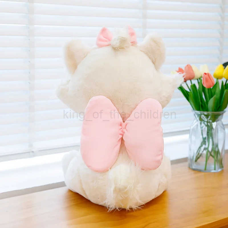 Disney Mary Cat Plush Doll Cherry Blossom Decorative Plush Doll Kawaii Mary Cat Girl Sleeping Plush Doll Birthday Gift Cute Girl Heart W20250423