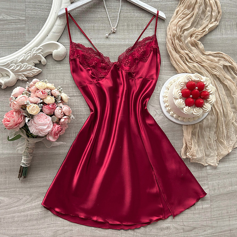 European and American style underwear sexy foreign trade nightdress fashion simple suspender pajamas