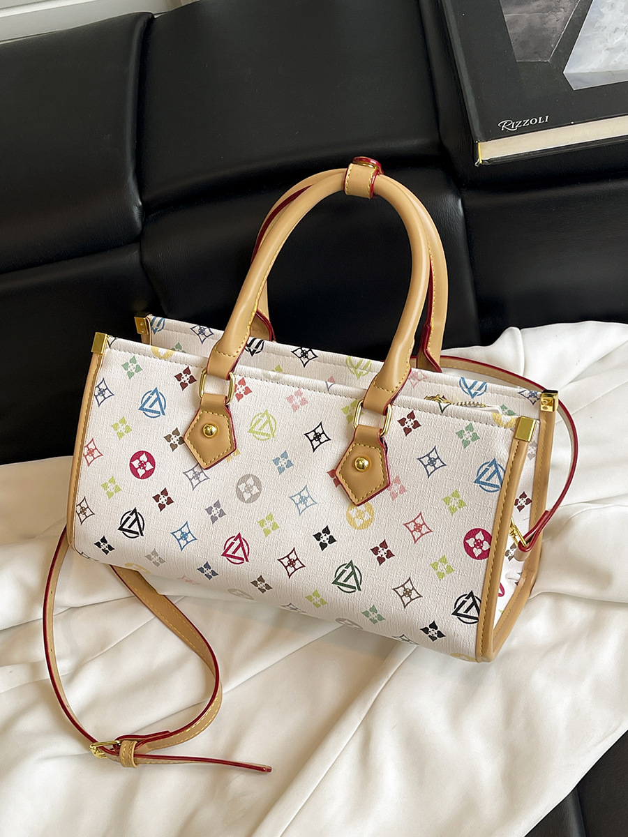 Wide Shoulder Strap Senior Sense Retro Handbag Women'S New Anti-Color Hand Carry Single Shoulder Crossbody Bag 2025s hot