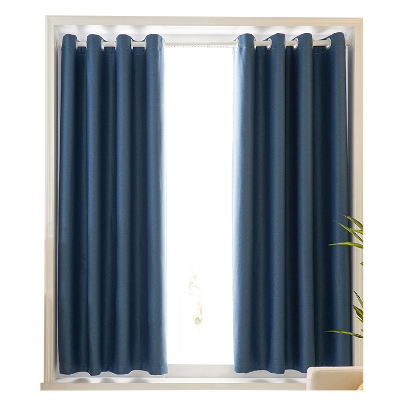 A814 2pcs Solid 100% Blackout Curtain - Curtains for Bedroom and Living Room - UV Protection, Easy Sliding, and Stylish Design