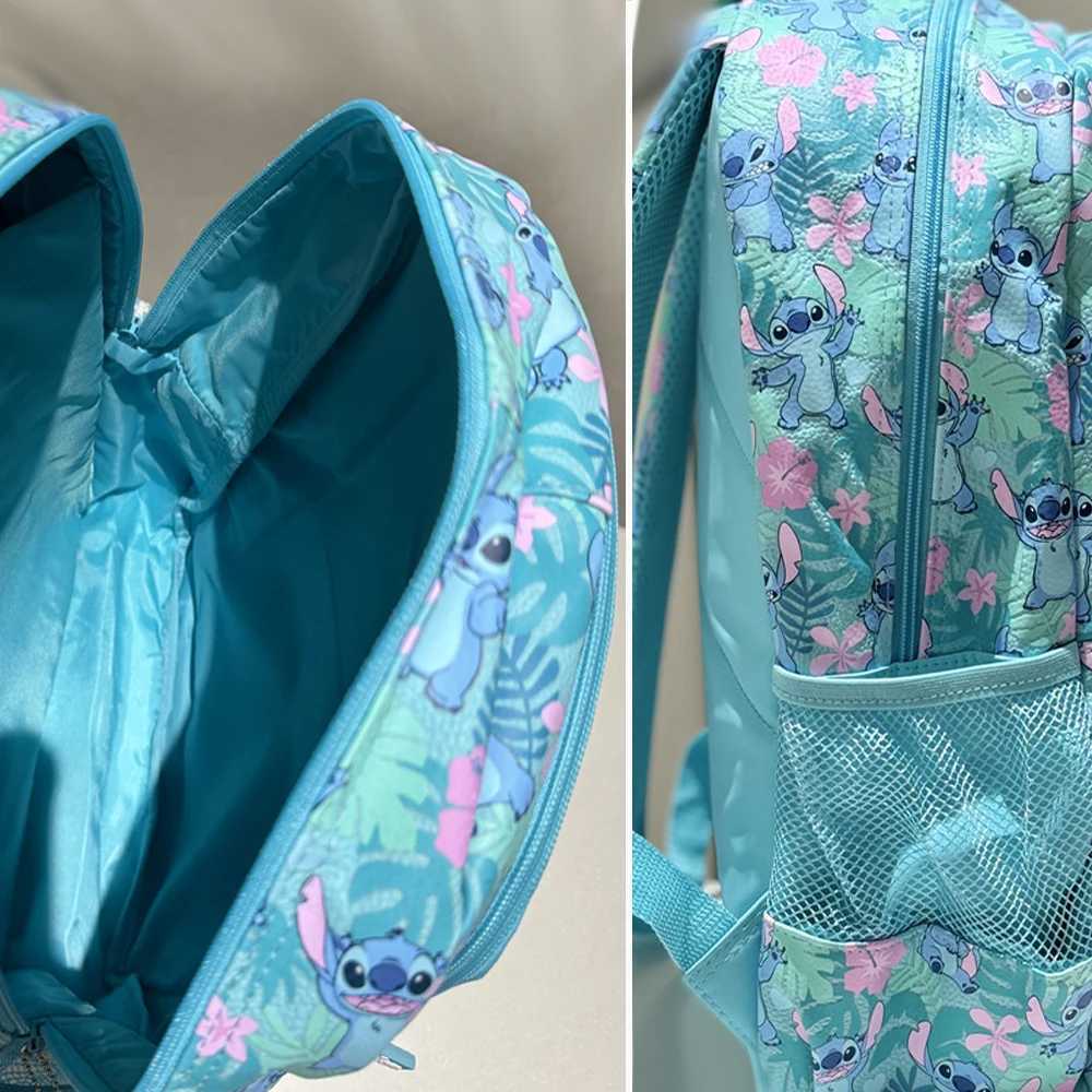 Disney Mini Smiggle School Bag Splicing Backpack Blue Cartoon Childrens School Bag Lunch Bag Water Bottle Student GiftXJ250422