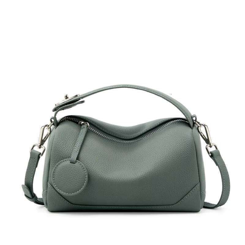 Designer Bag 2025 2025 New Women's Genuine Leather Shoulder Vegetable Tanned Cowhide Handbag Boston Style Hand-Held Underarm Bag For Ladies Luxur