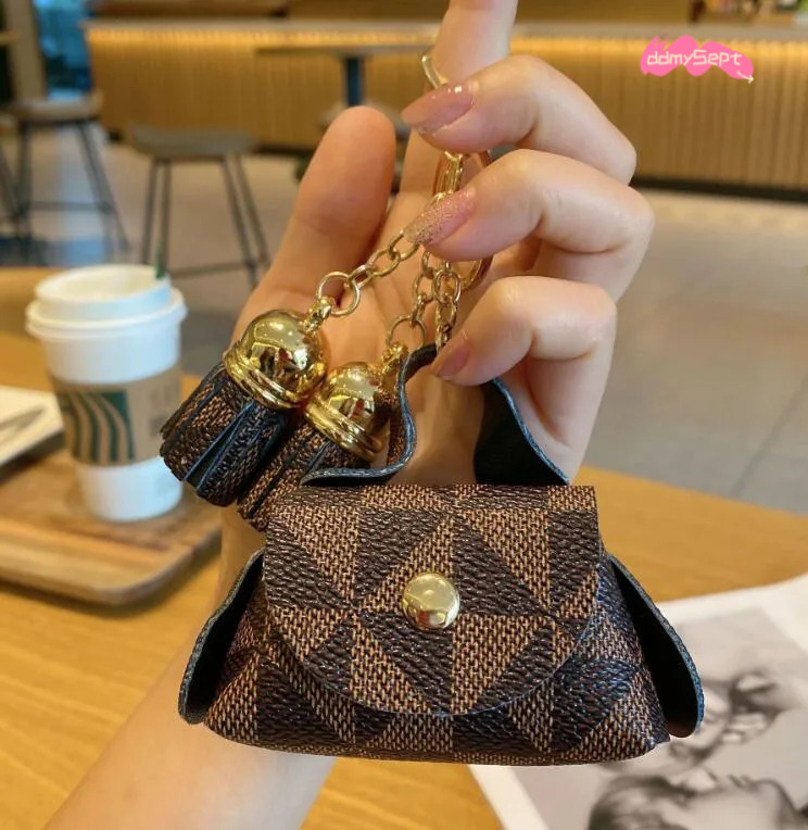 PU Leather - Handmade Tassel Car Key Lanyard Purse Keychain for Men & Women Bag Pendant ddmysept