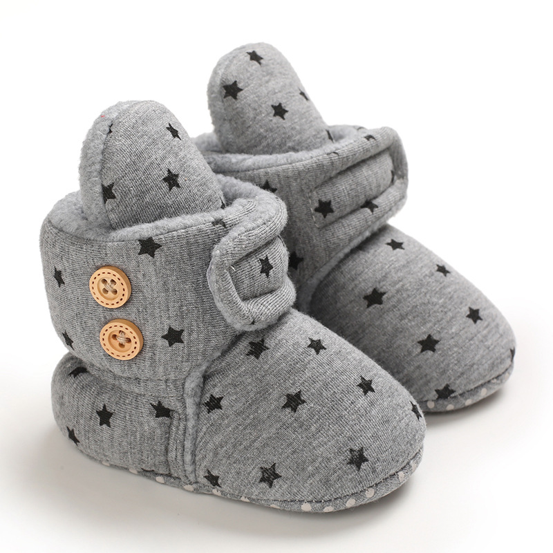Newborn Baby Socks Shoes Boy Girl Enfant Toddler First Walkers Booties Cotton Comfort Soft Anti-slip Warm Infant Crib Shoes 0-18 Months K0479