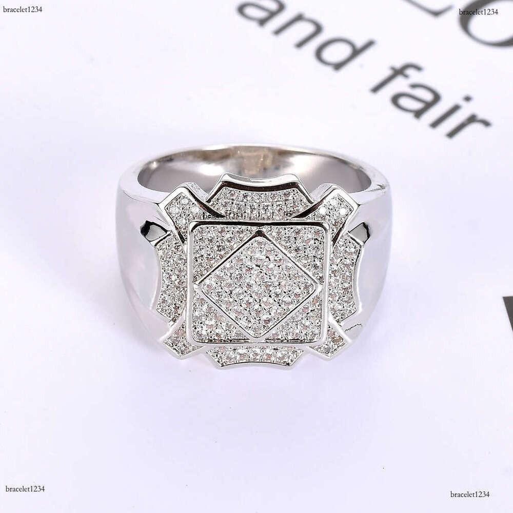 Luxury designer several ice out VVS Moissanite rings for men and women hip-hop rings with free shipping
