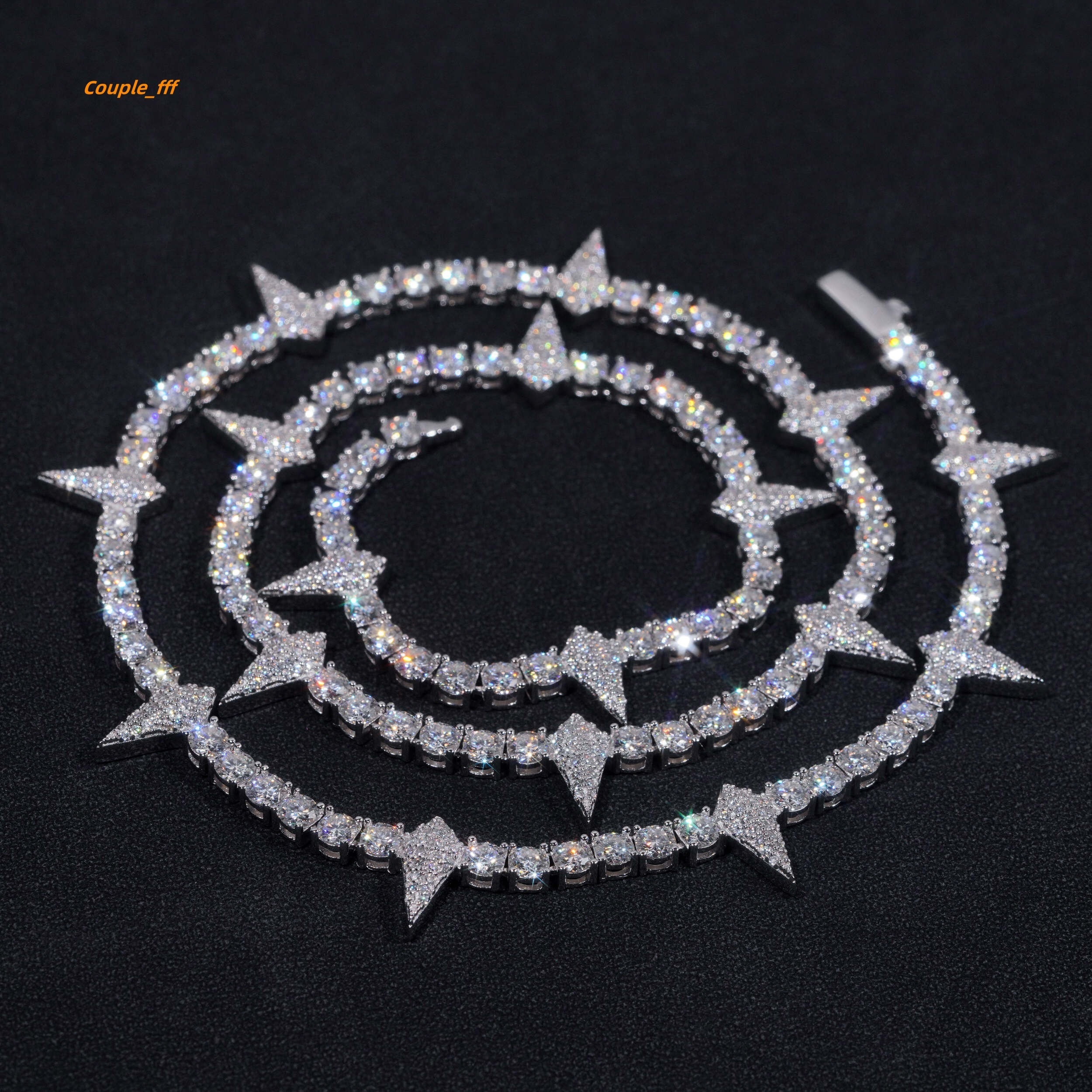 Pass Diamond Tester Iced Out 925 Sterling Silver Hip Hop Vvs Moissanite Hip Hop Lab Diamond Jewelry Tennis Bracelet Chain