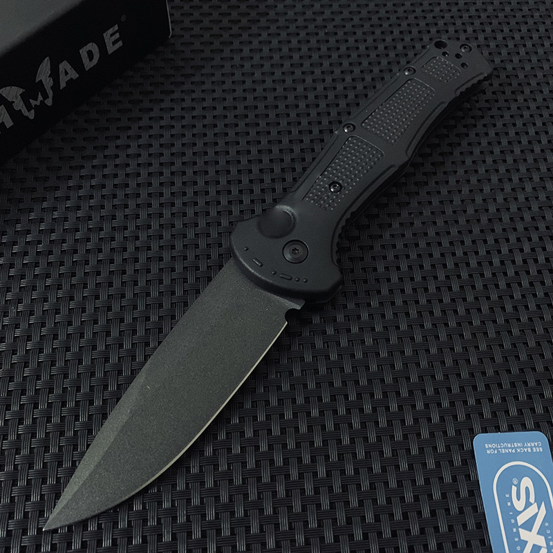 BM 9070 Pocket Folding Knife D2 Blade Nylon Fiber Handle Hunting Self-defense Camping Tactical Survival Knives Portable EDC Tool