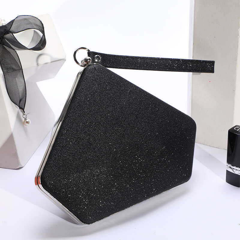 French New Fashion Banquet Women's Trendy Handheld Shoulder Reflective Sequin Evening Wedding Makeup Bag