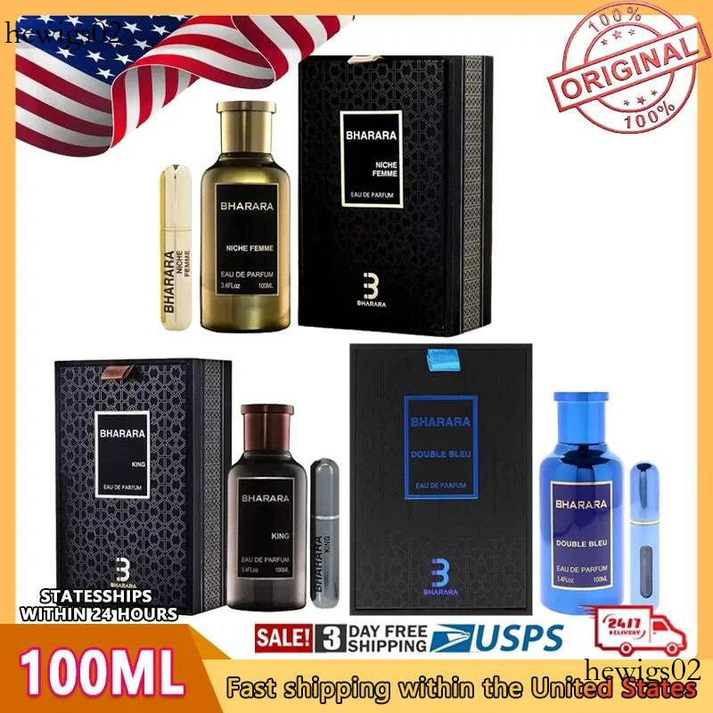 100ML 3.4 Oz Spray New In Packaging Sealed High-end Gift Box Perfume Bharara King Eau De Parfum For Men