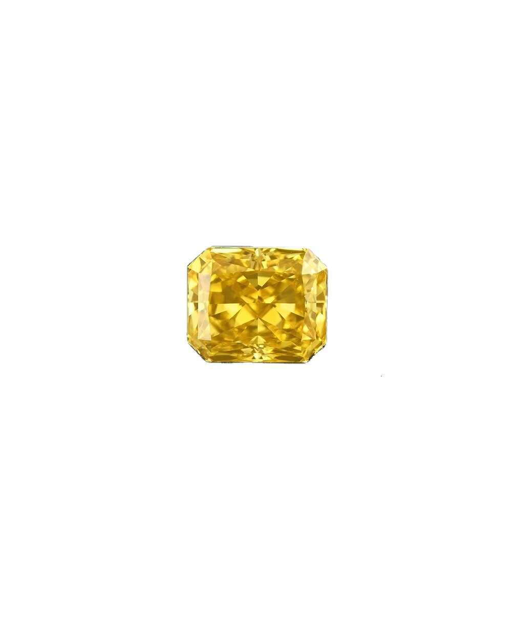 Custom Diamond Personalized Jewelry Radiant Lab Grown Diamond IGI Fancy Vivid YellowFancy Intense Yellow Synthetic Diamonds