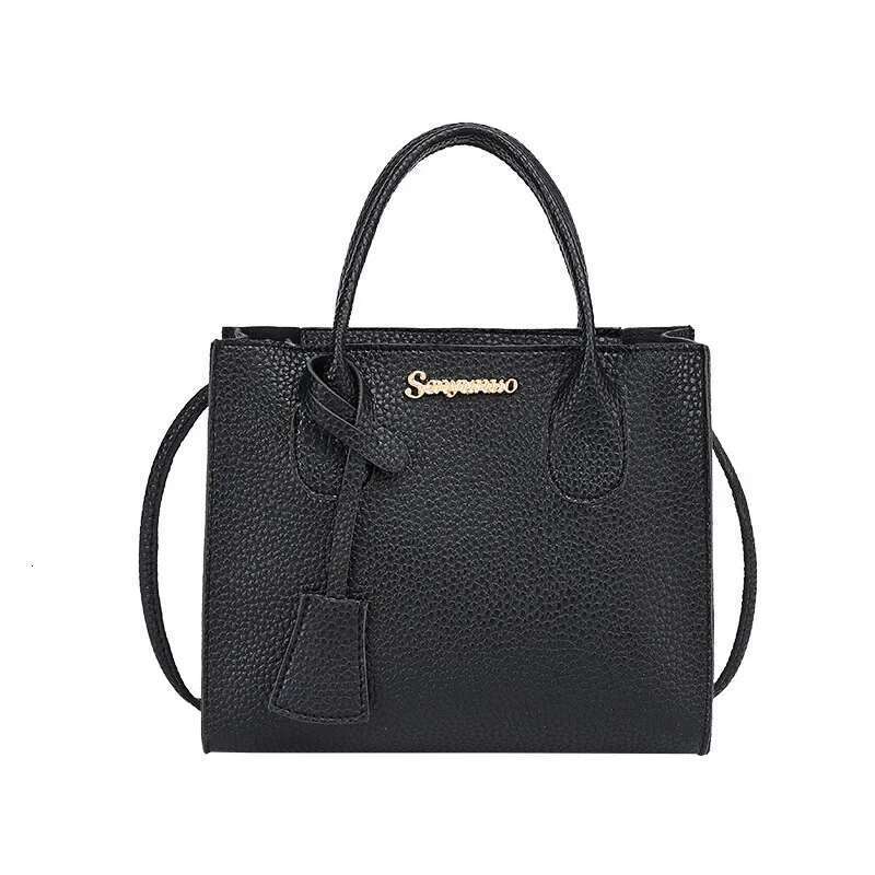 Litchi Pattern Women S Handbag Square Crossbody Small Size Fashionable Chinese Style Shopping Bag B For Ladies Bag