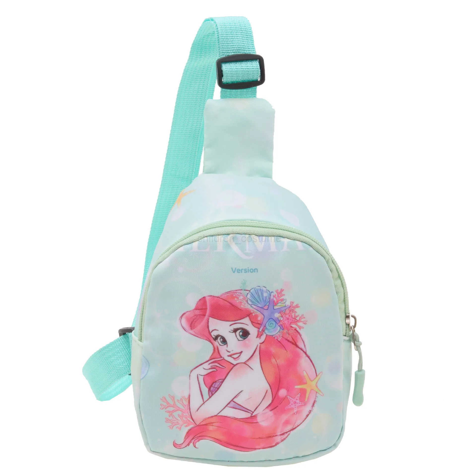 Disney Original Cartoon Chest Pack Lilo Stitch Frozen Princess Cute Baby Portable Crossbody Bag Children Casual Small Backpack W250623