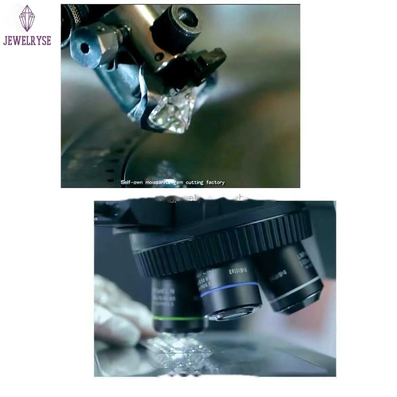 Custom Fashion Finey Jewelry Sterg Sier Earrings Ice Out Vvs Moissanite Diamond Earring for Woman