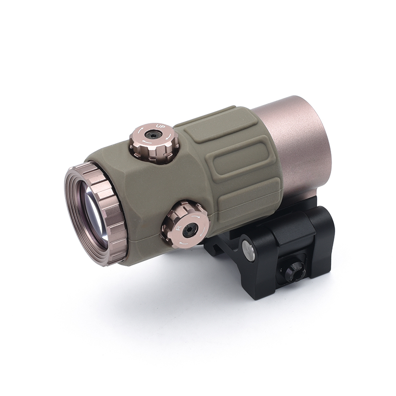 G45 Magnifier Sight 5X with Switch to Side Quick Detach QD Mount for Hunting and Airsoft Rifle with Original Markings