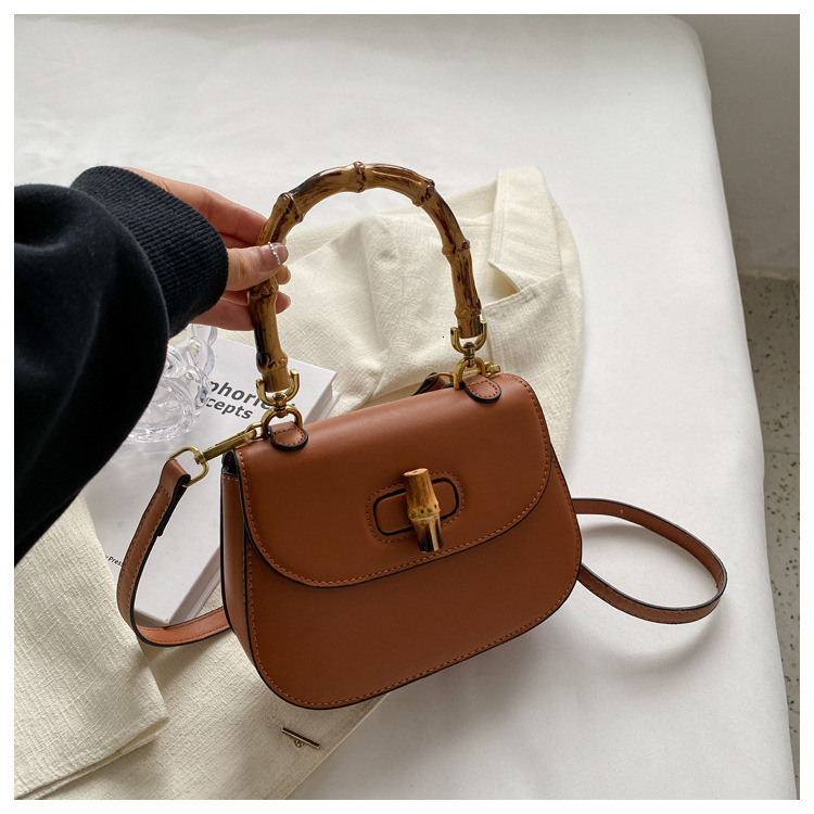 New Minimalist Series Designer Women's Bamboo Tote Bag 2025 Free Shipping Women's Designer Bag High-quality Fashionable Single Shoulder Cros
