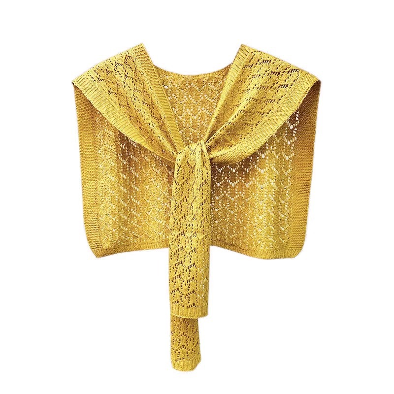 K485 Internet celebrity shawl hot summer women's outer wear air-conditioned room shoulder shoulder guard waistcoat versatile knitted hollow scarf