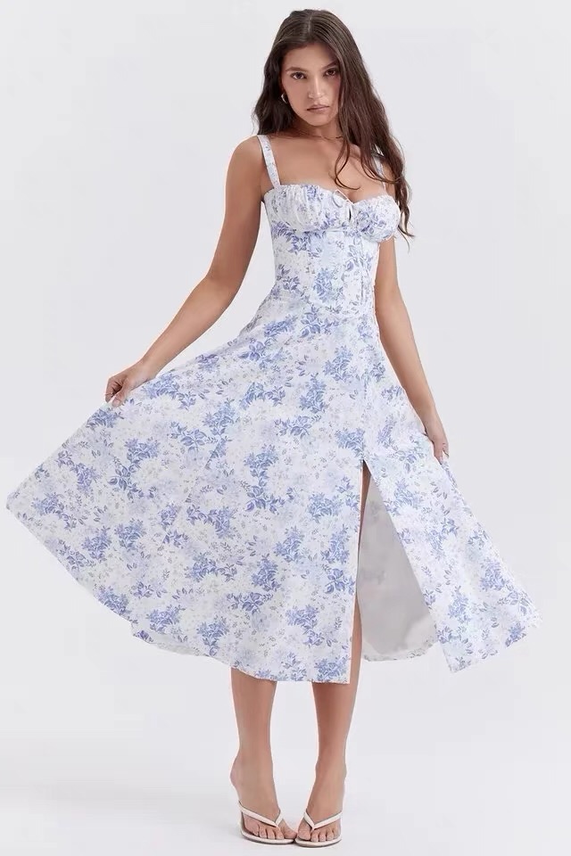 2025 new fashion classic suspender summer temperament dress