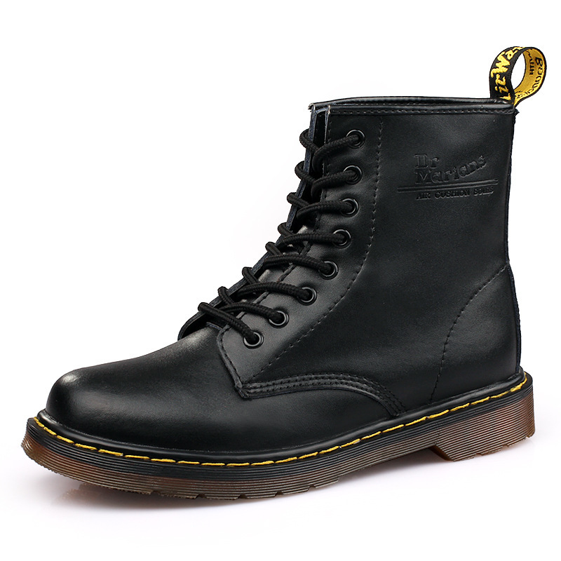 2025 New Designer Fashion Men's Martin Boots Retro Couple Short Boots Leather Casual Shoes