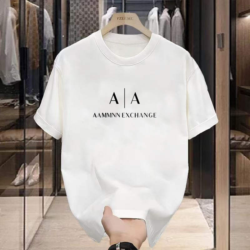 AX fashion luxury T Summer Men T-Shirt Short Sleeve Top Designer Tee Badge Shirt Man Tshirt Clothes Size S-4XL tshirts brands