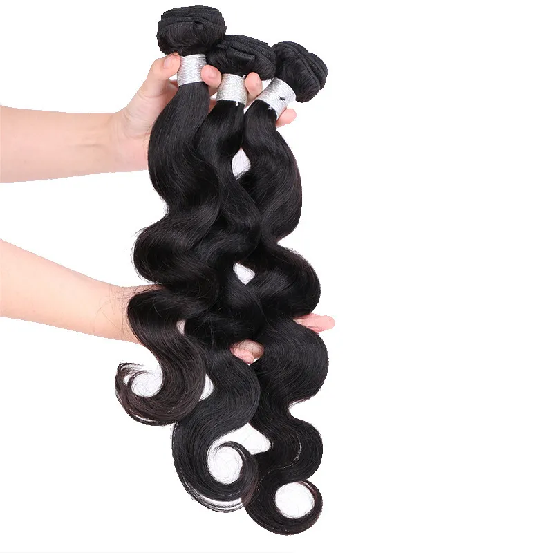 ViBESHiFT 10-26 Inch Body Wave Human Hair Extensions Unprocessed 100% Human Hair Weave Bundles Hair piece for women Brazilian Virgin Hair 200% Density