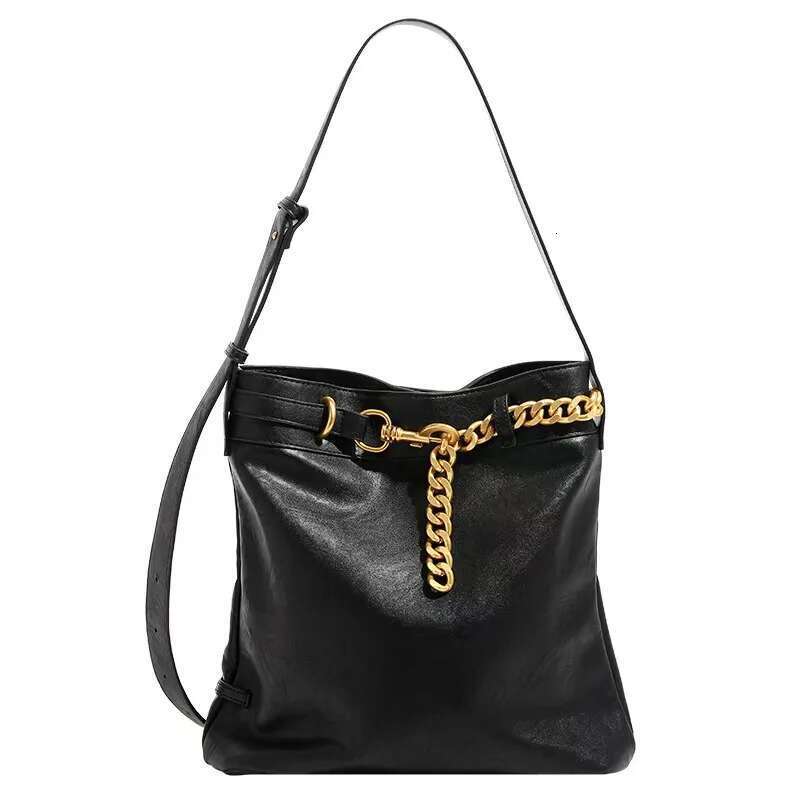 Oil Wax Leather Women's Pleated Tote 2025 New Fashionable And Versatile Large Capacity Single Shoulder Crossbody Bag Designer's bag
