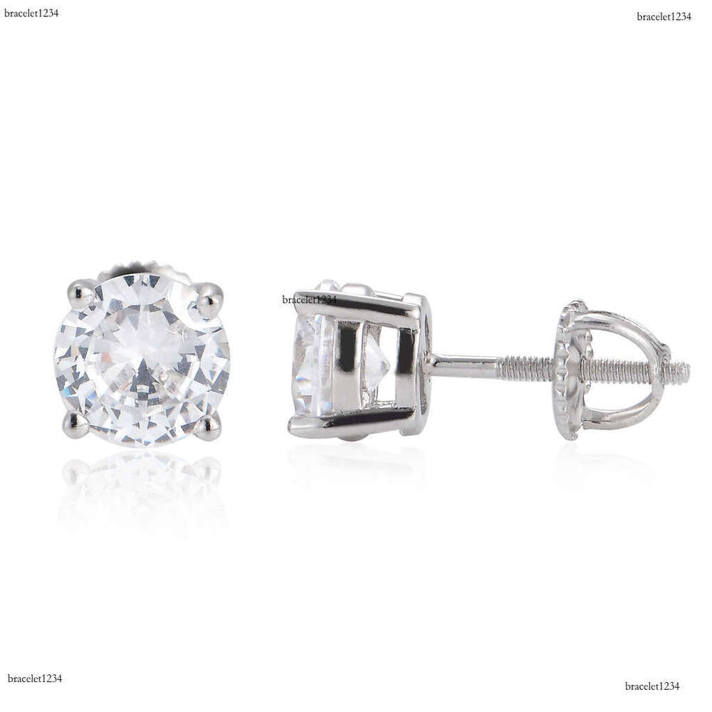 Luxury Hip Hop GRA Certificate Ice out VVS Moissanite 3mm 5mm 7mm earrings for men and women Free delivery