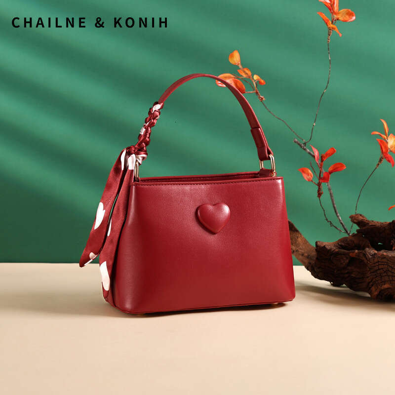 Red Bride New Crossbody Handbag Wedding Bag Suitable For Daily Use By Female Brides