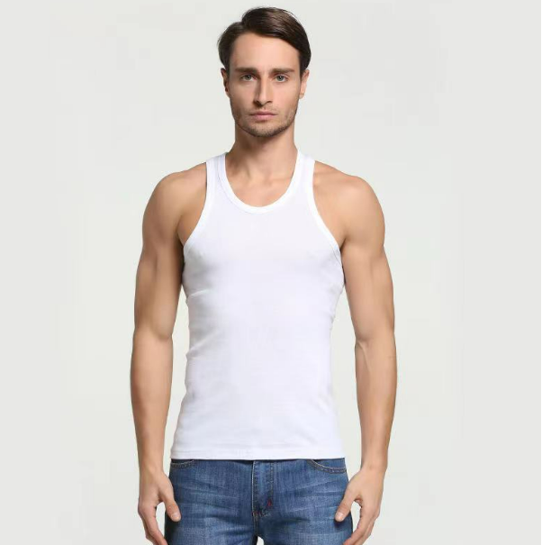 Men's waistcoat, form-fitting I-shaped undershirt, men's summer youth sports sleeveless waistcoat