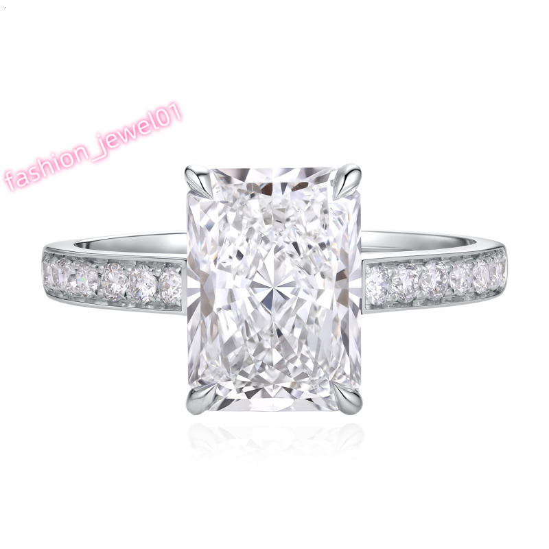 18K White Gold 3.00ct Lab Grown Diamond Wedding Ring Classic CVD HPHT Rhodium Plated Unisex Engagement Fine Anniversary Gift