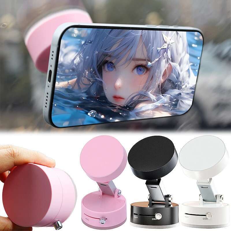orption Suction Cup Mount Double Sided Hands-Free Magnetic Cell Phone Holder For Car/Gym/Mirror/Smoot