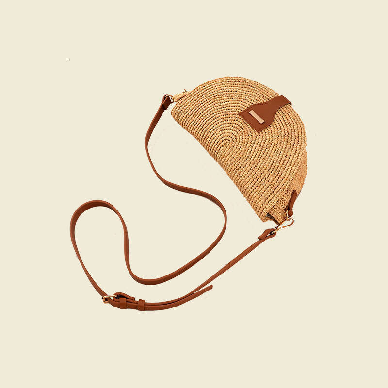 Ins Style Resort Beach Bag Lafite Grass Handmade Woven Crossbody For Women S Travel Vacation Seaside Beach Bag Simple And Versatile Instagram Style Sh