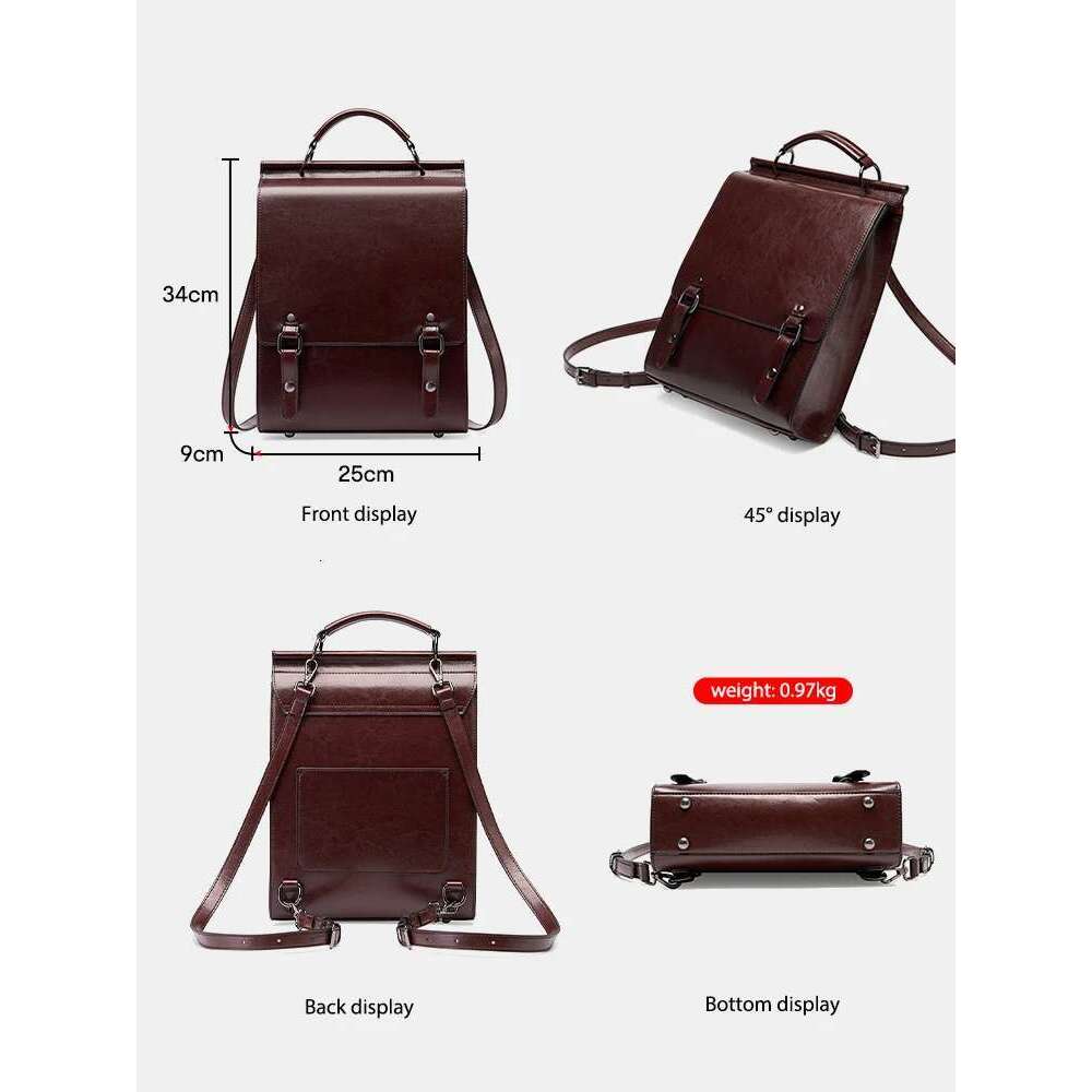 Zency Women S Trend Retro A Backpack Preppy Style Student Satchel Laptop School Office Ladies Bags Bag Bag