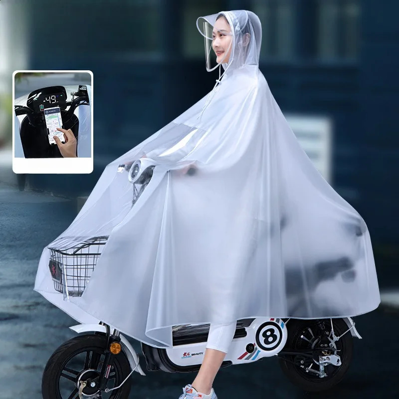 Motorcycle Riding Raincoat Waterproof Full-body Raincoat for Men and Women Increased Thickened Adult Poncho Raincoat 250421